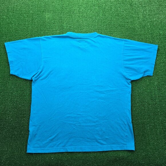 Chaps Ralph Lauren Tshirt Mens Large/XL Teal Vintage Y2k Summer Beach Casual - Picture 6 of 7